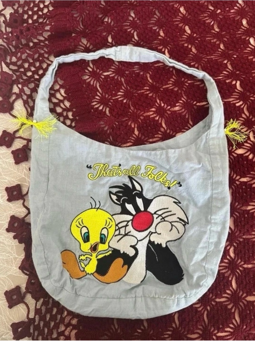 Looney Tunes Denim Vintage tote bag